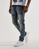 Smoke Rise Slim Distressed Denim Jeans