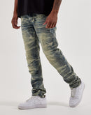 Smoke Rise Distressed Slim Denim Jeans
