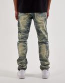 Smoke Rise Distressed Slim Denim Jeans