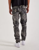 Smoke Rise Distressed Slim Denim Jeans