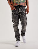 Smoke Rise Distressed Slim Denim Jeans