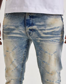 Smoke Rise Slim Distressed Denim Jeans