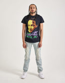 Smoke Rise Vintage Bleach Effect Distressed Slim Denim Jeans