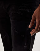Smoke Rise Rip Off Denim Shorts