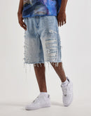 Smoke Rise Distressed Denim Shorts