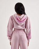 Smoke Rise Cropped Full-Zip Fleece Hoodie