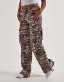 Smoke Rise High-Rise Wide-Leg Cargo Pants