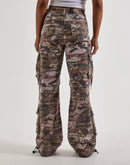 Smoke Rise High-Rise Wide-Leg Cargo Pants