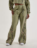 Smoke Rise Wide-Leg Nylon Pants