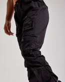 Smoke Rise High-Rise Stacked Nylon Cargo Pants