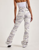 Smoke Rise High-Rise Stacked Nylon Cargo Pants