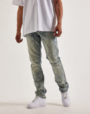 Smuggler's Moon Skull Flower Slim Denim Jeans