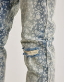Smuggler's Moon Skull Flower Slim Denim Jeans