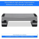 35 Inch Aerobic Cardio Adjustable Exercise Stepper With Risers