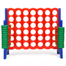 Jumbo 4-to-Score Giant Game Set With 42 Jumbo Rings and Quick-Release Slider-Blue