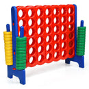 Jumbo 4-to-Score Giant Game Set With 42 Jumbo Rings and Quick-Release Slider-Blue