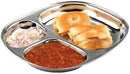 TABAKH Stainless Steel Pav Bhaji Plate 22.5X22.5 Square