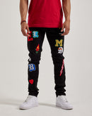 Embellish Nyc Animated Letters Denim Jeans