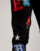 Embellish Nyc Animated Letters Denim Jeans