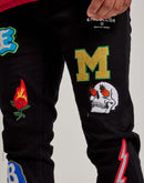 Embellish Nyc Animated Letters Denim Jeans