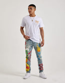 Embellish Nyc Graphic Denim Jeans