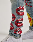 Embellish Nyc Graphic Denim Jeans