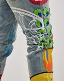 Embellish Nyc Graphic Denim Jeans