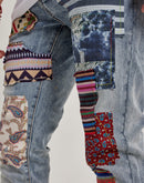 Embellish Nyc Patchwork Denim Jeans