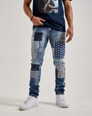 Embellish Nyc Patchwork Denim Jeans