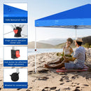 10'x10' Srtaight Leg, Pop & Easy Up Canopy with 4 Wheels
