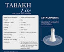 TABAKH Lite 1.5 Liter Stone Wet Grinder with Coconut Scraper, 110V
