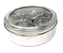 TABAKH Masala Dabba Spice Container Box with Spoon Stainless Steel