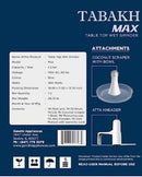 TABAKH Max 2-Liter Stone Wet Grinder with Atta Kneader & Coconut Scraper 110V, Open Box Store Pickup Only
