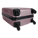 3pc Hardside Checked Spinner Luggage Set - Rose Gold
