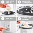 1.5qt Rice Cooker - White