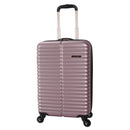 3pc Hardside Checked Spinner Luggage Set - Rose Gold