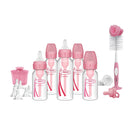 Anti-Colic Options+ Narrow Baby Bottle Newborn Gift Set - 0-6m - Pink