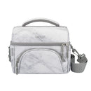 Insulated Lunch Bag - White Marble