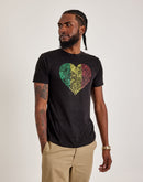 LA Pop Art Word Art One Love Heart Tee