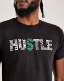 LA Pop Art Word Art Hustle Tee