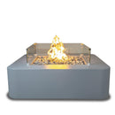 The Outdoor Plus - Bayside Square Metal Powder Coat Fire Pit OPT-BAYPC
