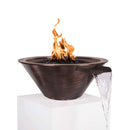 The Outdoor Plus - Cazo Round Hammered Copper Fire & Water Bowl OPT-NWCB