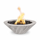 The Outdoor Plus - Cazo Round Wood Grain Concrete Fire Bowl OPT-RWGFO