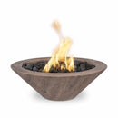The Outdoor Plus - Cazo Round Wood Grain Concrete Fire Bowl OPT-RWGFO