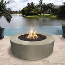 The Outdoor Plus - Florence 42" Round Concrete Fire Pit Table OPT-FL42