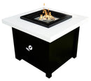 The Outdoor Plus - Kamoa Metal Powder Coat Square Fire Pit Table OPT-KMAPC