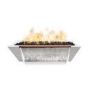 The Outdoor Plus - Linear Maya 48" x 20" Rectangular Concrete Fire & Water Bowl OPT-4820MFW