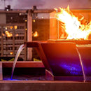 The Outdoor Plus - Maya 4-Way Square Hammered Copper Fire & Water Bowl OPT-30FW4W