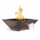 The Outdoor Plus - Maya Square Hammered Copper Fire & Water Bowl OPT-SCFW