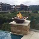 The Outdoor Plus - Maya Square Hammered Copper Fire & Water Bowl OPT-SCFW
